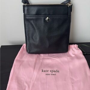 Kate Spade Black Leather Crossbody Bag